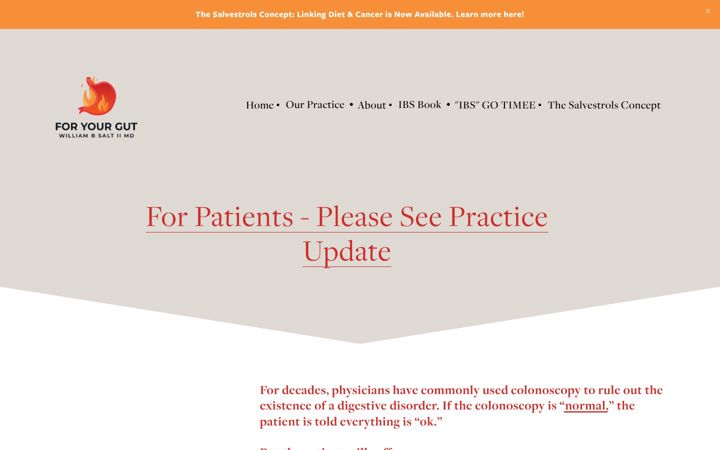 Screenshot of foryourgut.com