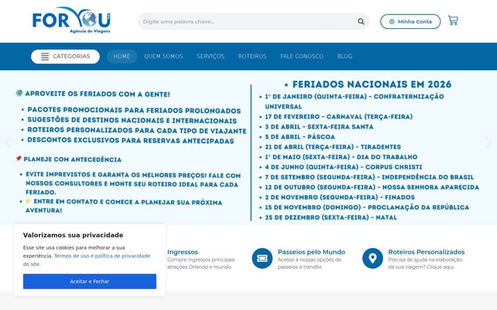 Screenshot of foryoutur.com.br