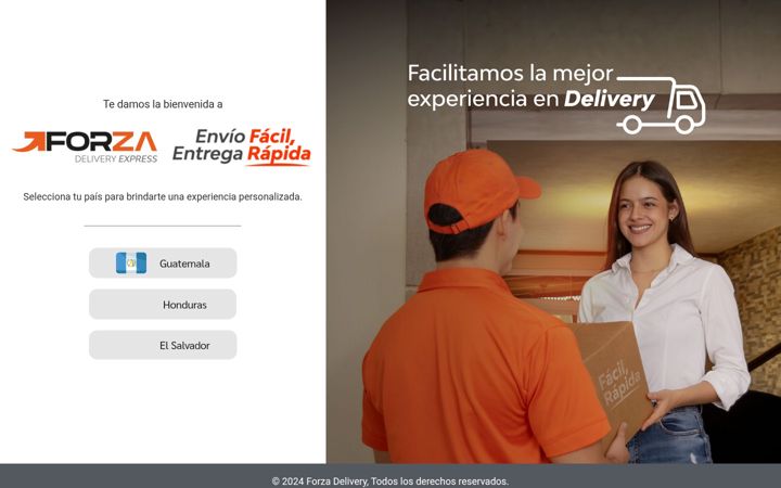 Screenshot of forzadelivery.com