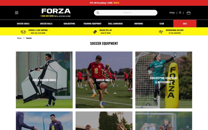 Skjermbilde av forzagoal.com