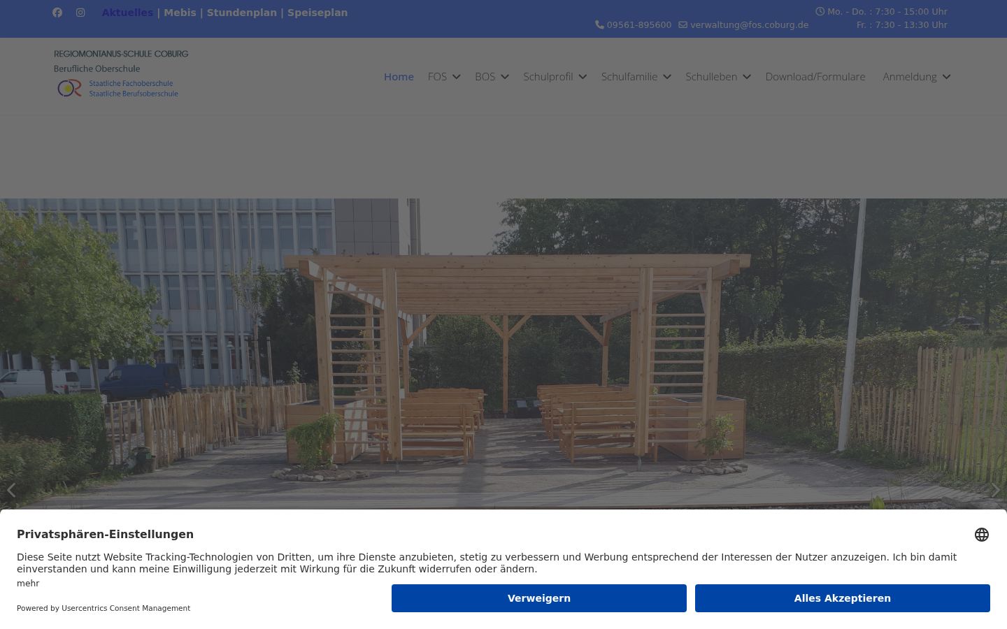 Screenshot van de toestemmingsbanner zoals getoond vóór enige interactie