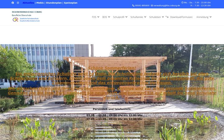Screenshot of fos-coburg.de