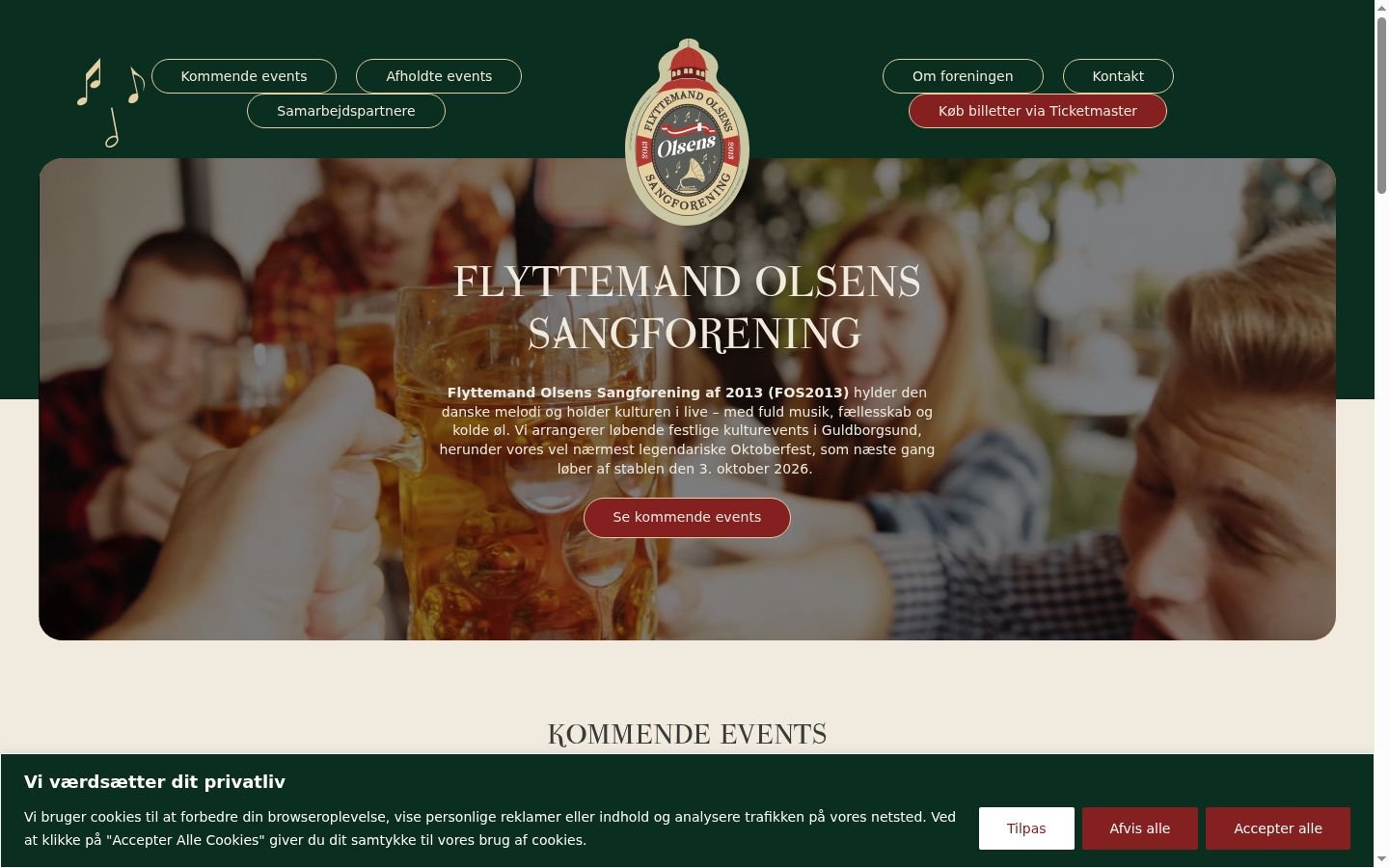 Screenshot van de toestemmingsbanner zoals getoond vóór enige interactie