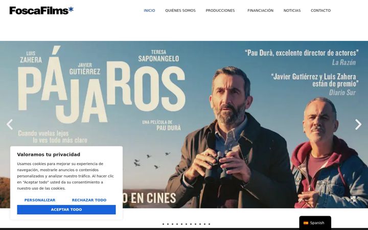 Ekrano kopija foscafilms.net