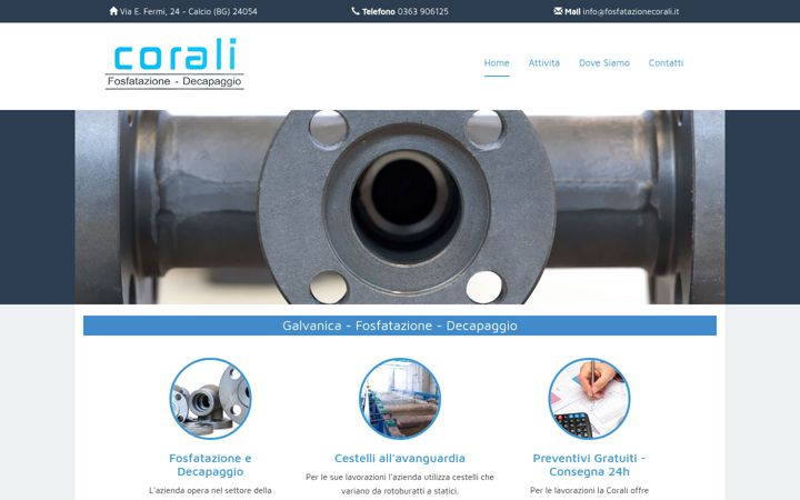 Screenshot of fosfatazionecorali.it