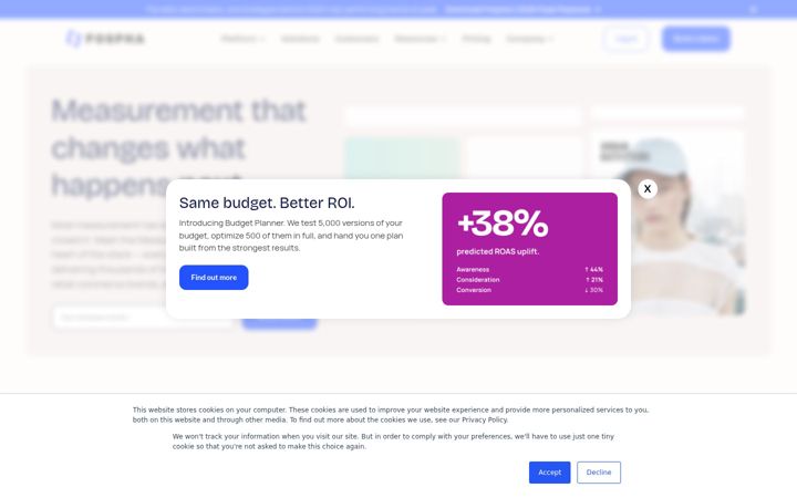 Screenshot of fospha.com