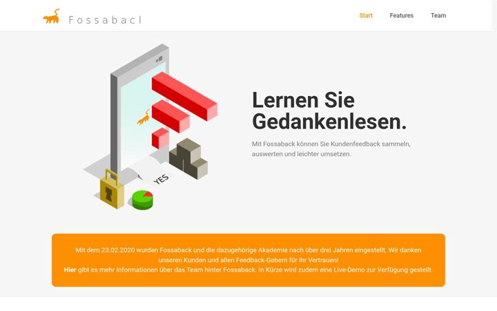 Screenshot of fossaback.com