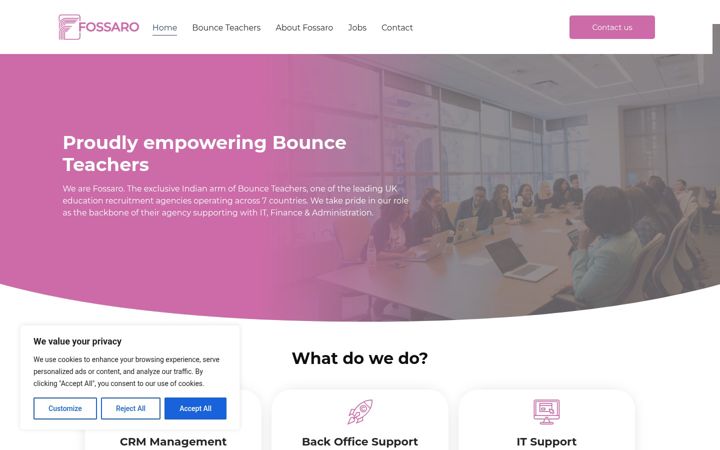 Screenshot of fossaro.com