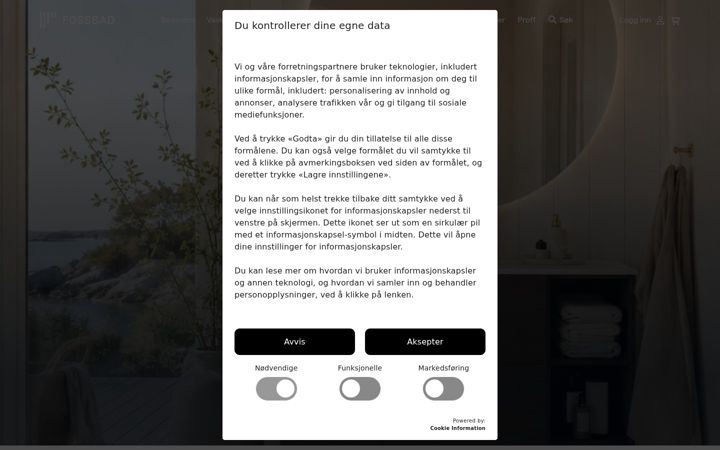 Screenshot of fossbad.no