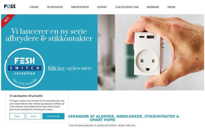 Screenshot of fosseurope.dk