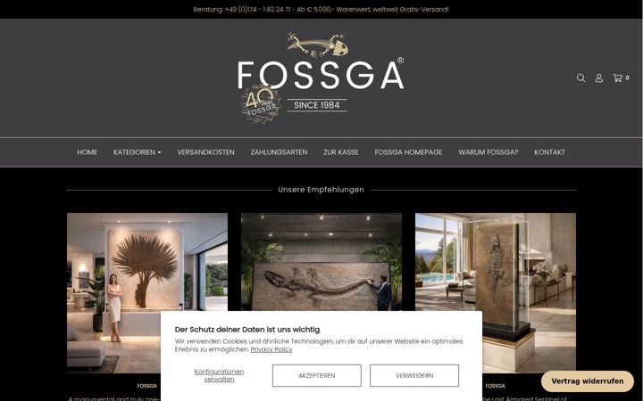 Screenshot of fossga-shop.de