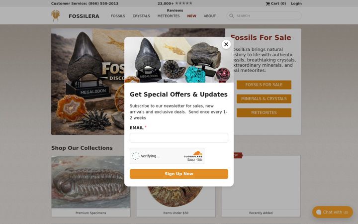 Screenshot of fossilera.com