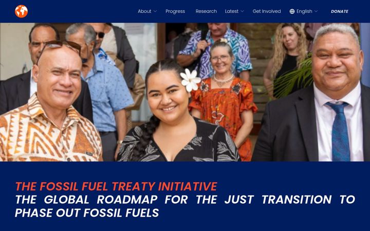 Screenshot of fossilfueltreaty.org