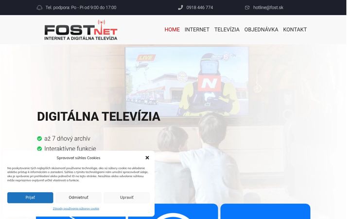 Snímek obrazovky fost.sk