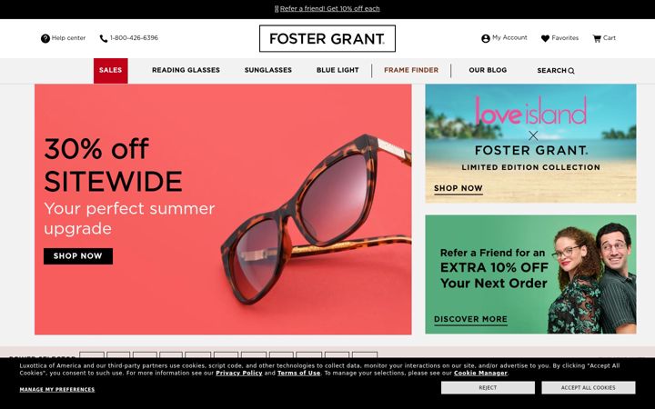 Screenshot of fostergrant.com