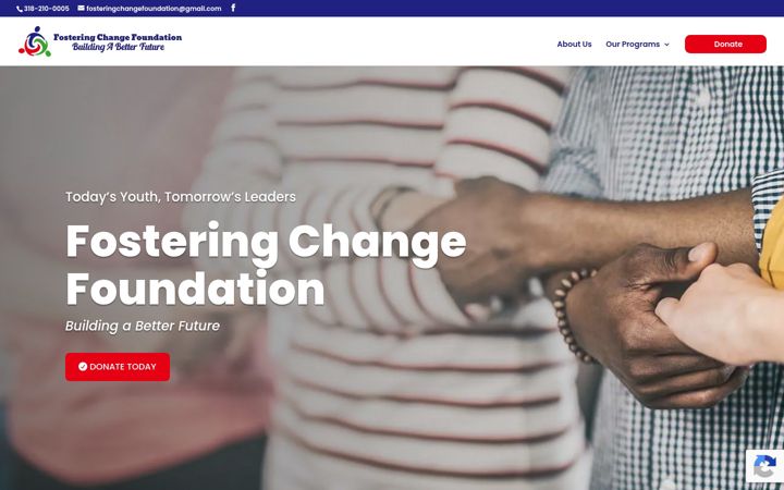 Screenshot of fosteringchangefoundation.org