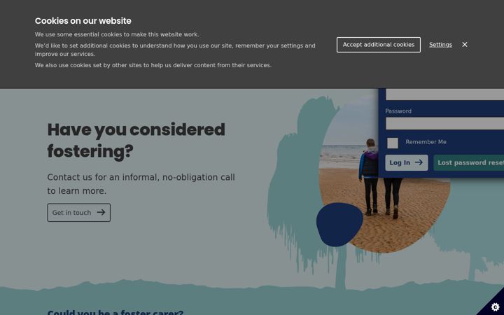 Screenshot of fosteringdevon.org.uk