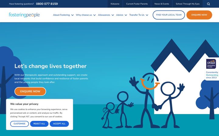 Screenshot of fosteringpeople.co.uk