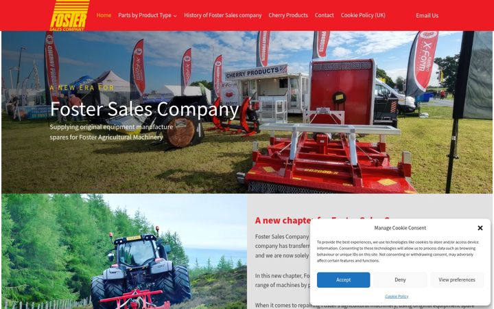 Screenshot of fostersalescompany.co.uk