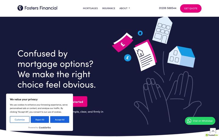 Screenshot ta' fostersfinancial.co.uk