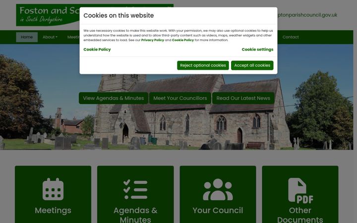 Ekrano kopija fostonandscroptonparishcouncil.gov.uk