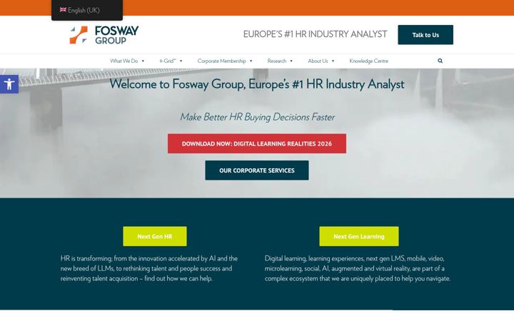 Screenshot of fosway.com