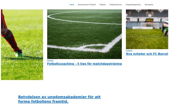 Screenshot of fotbollsmatch.se