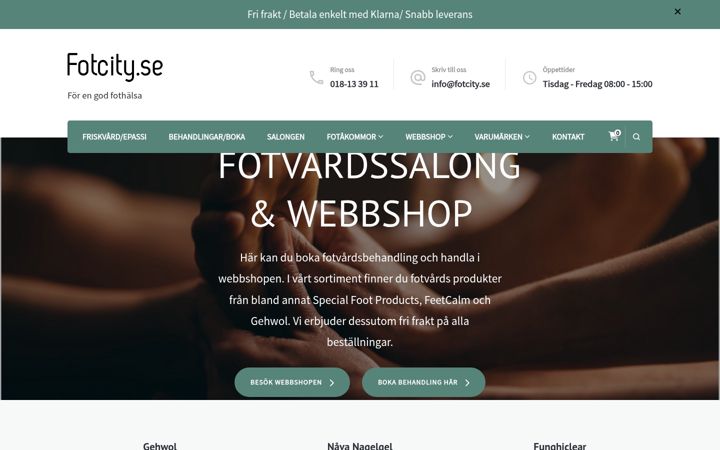 Screenshot of fotcity.se