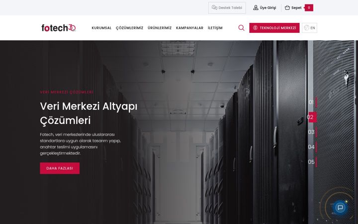Screenshot of fotech.com.tr