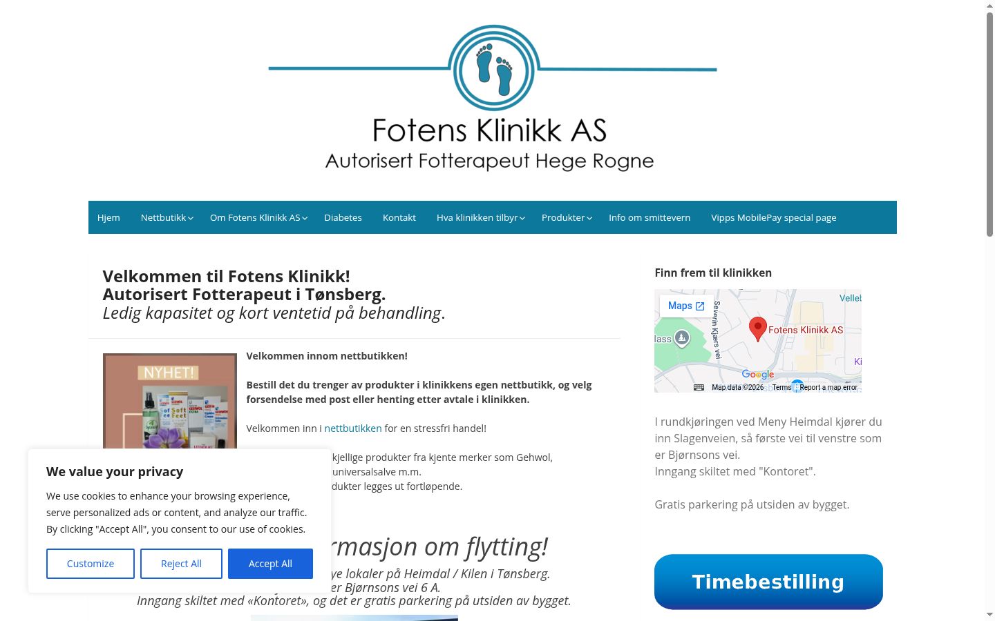 Screenshot tal-banner tal-kunsens muri qabel kwalunkwe interazzjoni