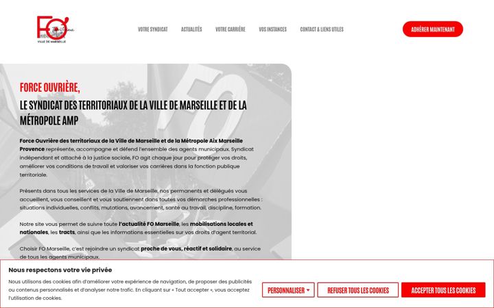 Screenshot of foterritoriauxmarseille.fr