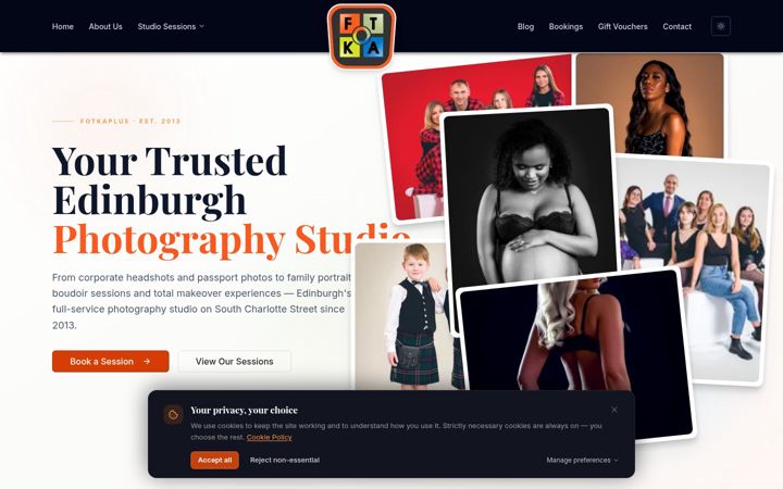 Screenshot of fotkaplus.co.uk