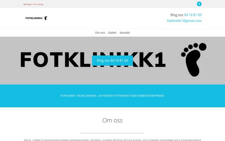 Zrzut ekranu fotklinikk-1.no