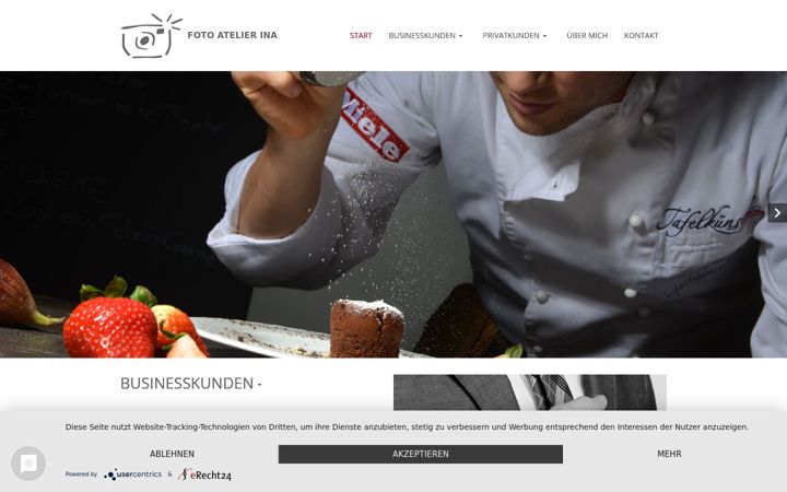 Screenshot of foto-atelier-ina.de