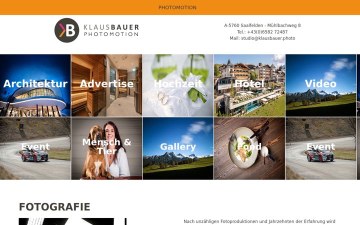 Screenshot of foto-bauer.at