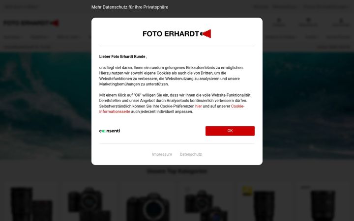 Screenshot of foto-erhardt.de
