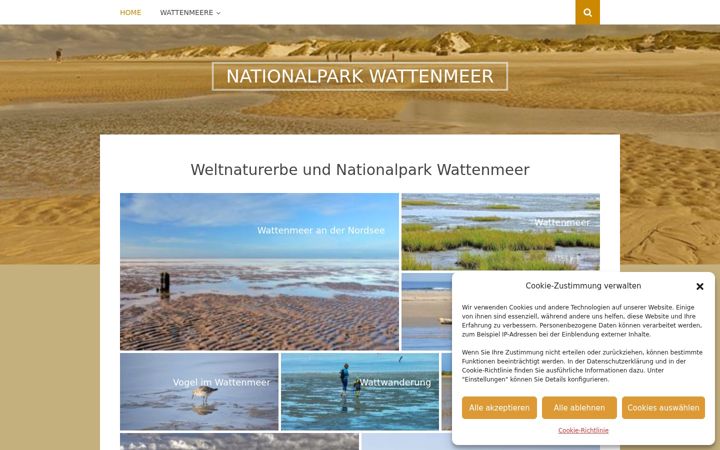 Skärmbild av foto-festival-nationalpark-wattenmeer.de