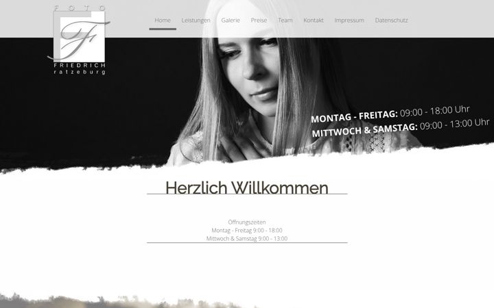 Screenshot of foto-friedrich-ratzeburg.de