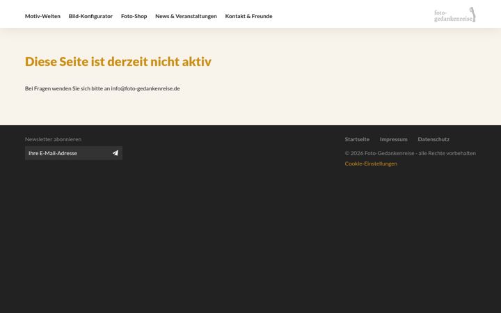 Screenshot of foto-gedankenreise.de