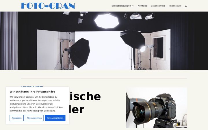Screenshot of foto-gran.de