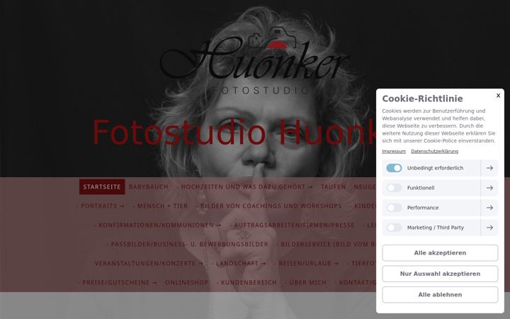 Screenshot of foto-huonker.de