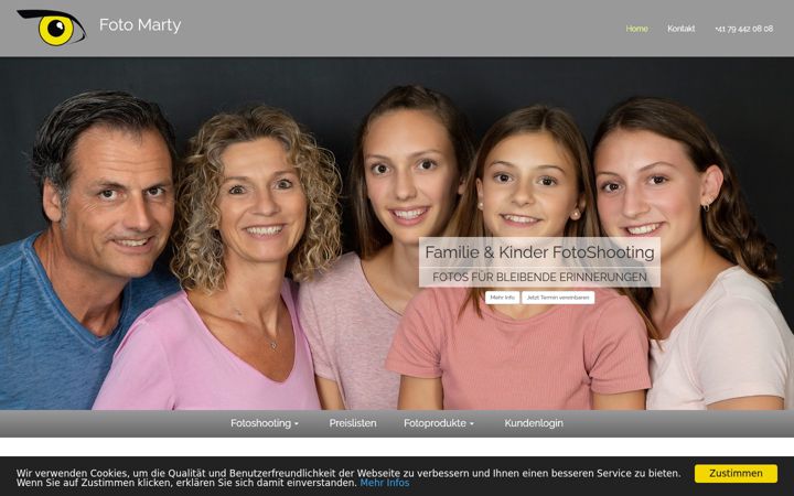 Screenshot of foto-marty.ch