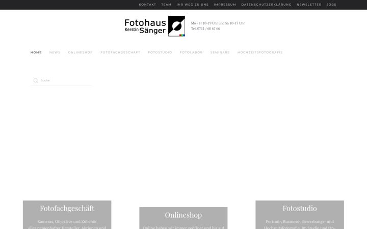 Screenshot of foto-saenger.de