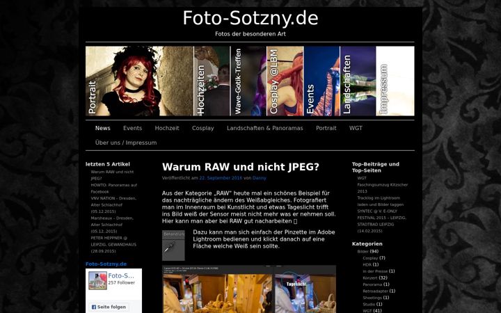 Screenshot of foto-sotzny.de