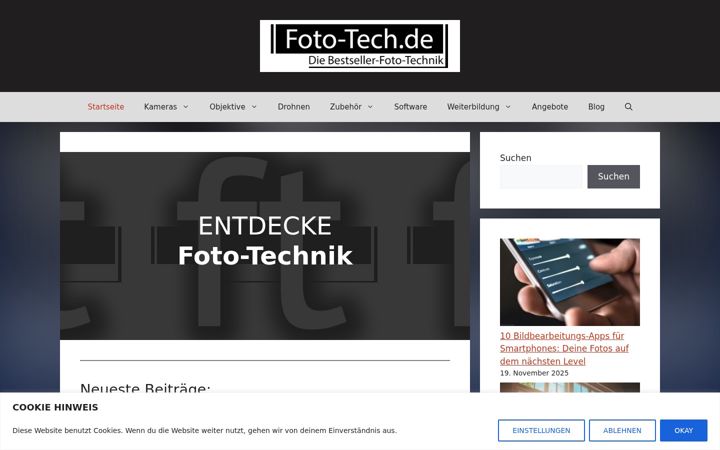Snimka zaslona za foto-tech.de