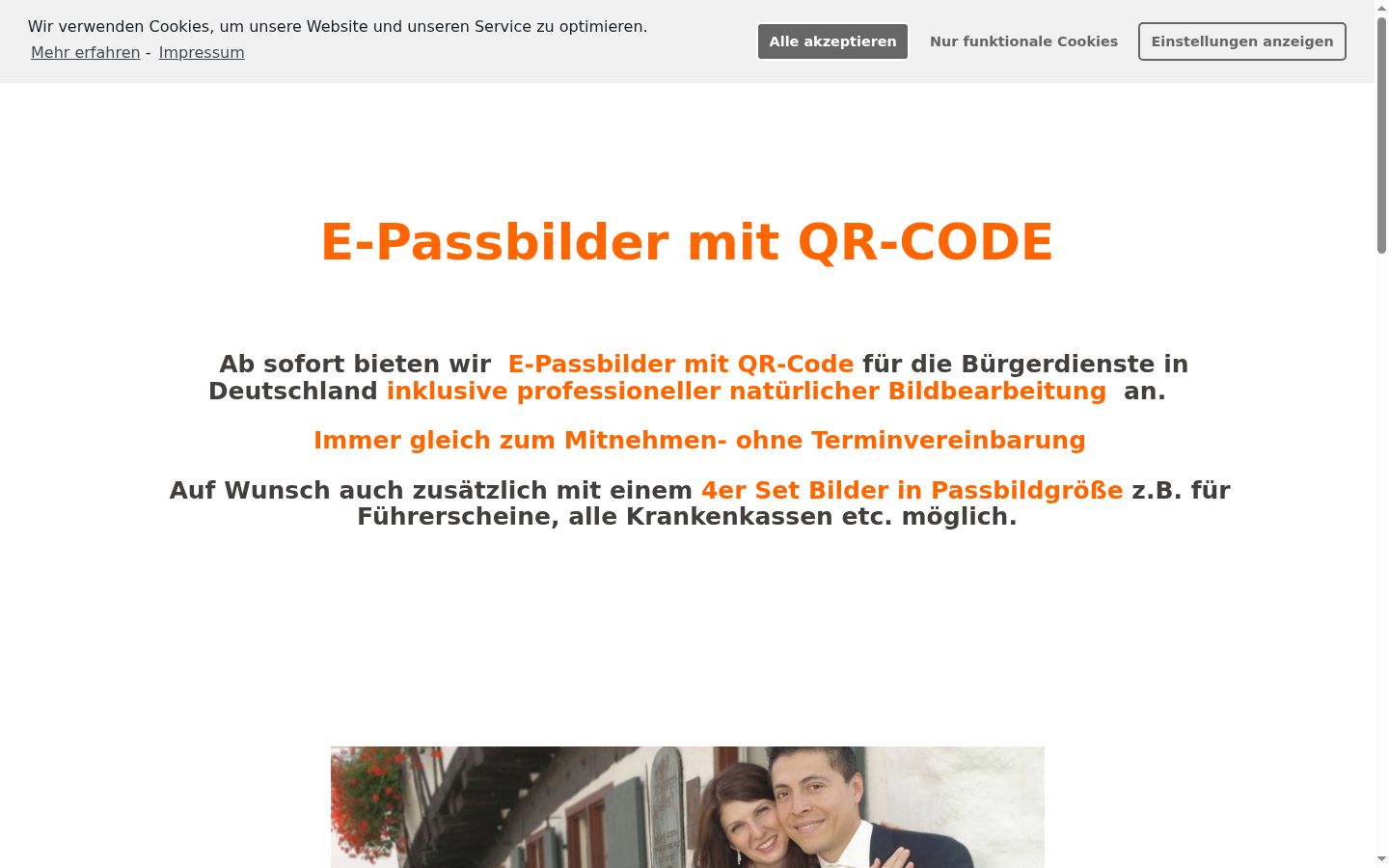 Screenshot van de toestemmingsbanner zoals getoond vóór enige interactie