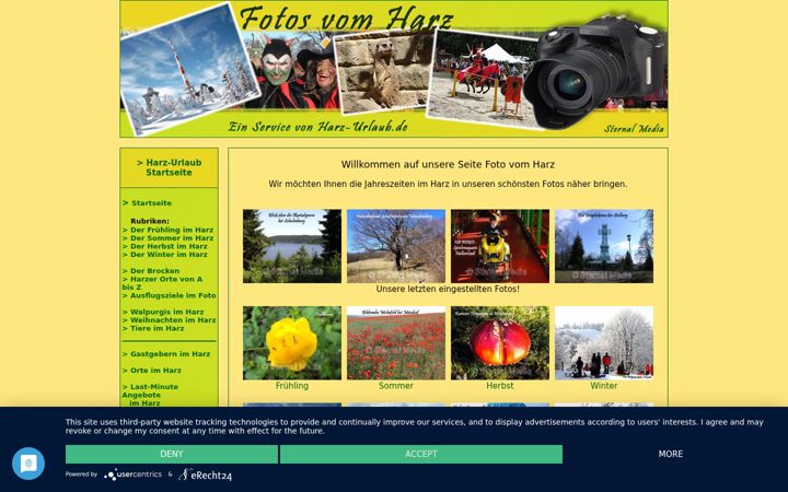 Screenshot of foto-vom-harz.de