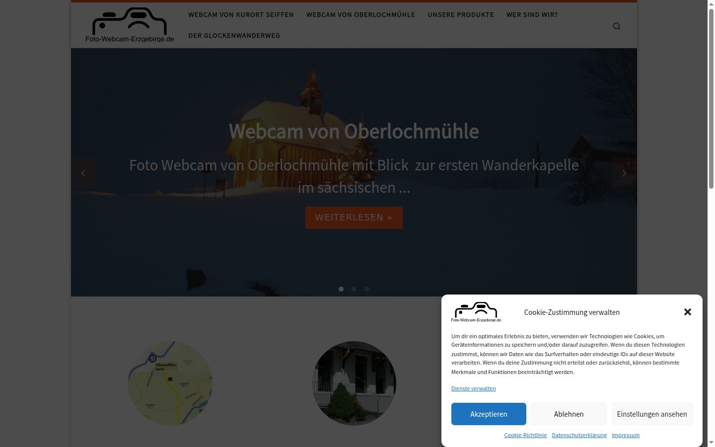 Screenshot van de toestemmingsbanner zoals getoond vóór enige interactie