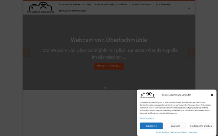 Screenshot of foto-webcam-erzgebirge.de