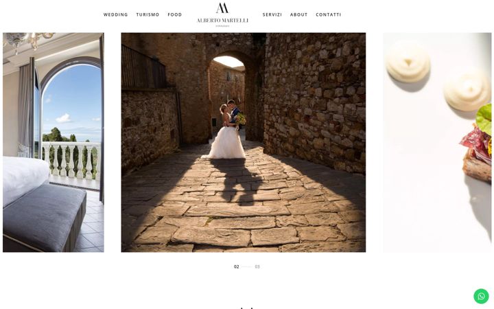 Screenshot stránky fotoalbertomartelli.it
